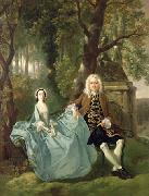 Portrait of Mr and Mrs Carter of Bullingdon House Thomas